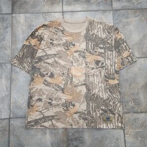 Vintage 90s Commander Men's Large Realtree Camo Single Stitch Pocket T Shirt